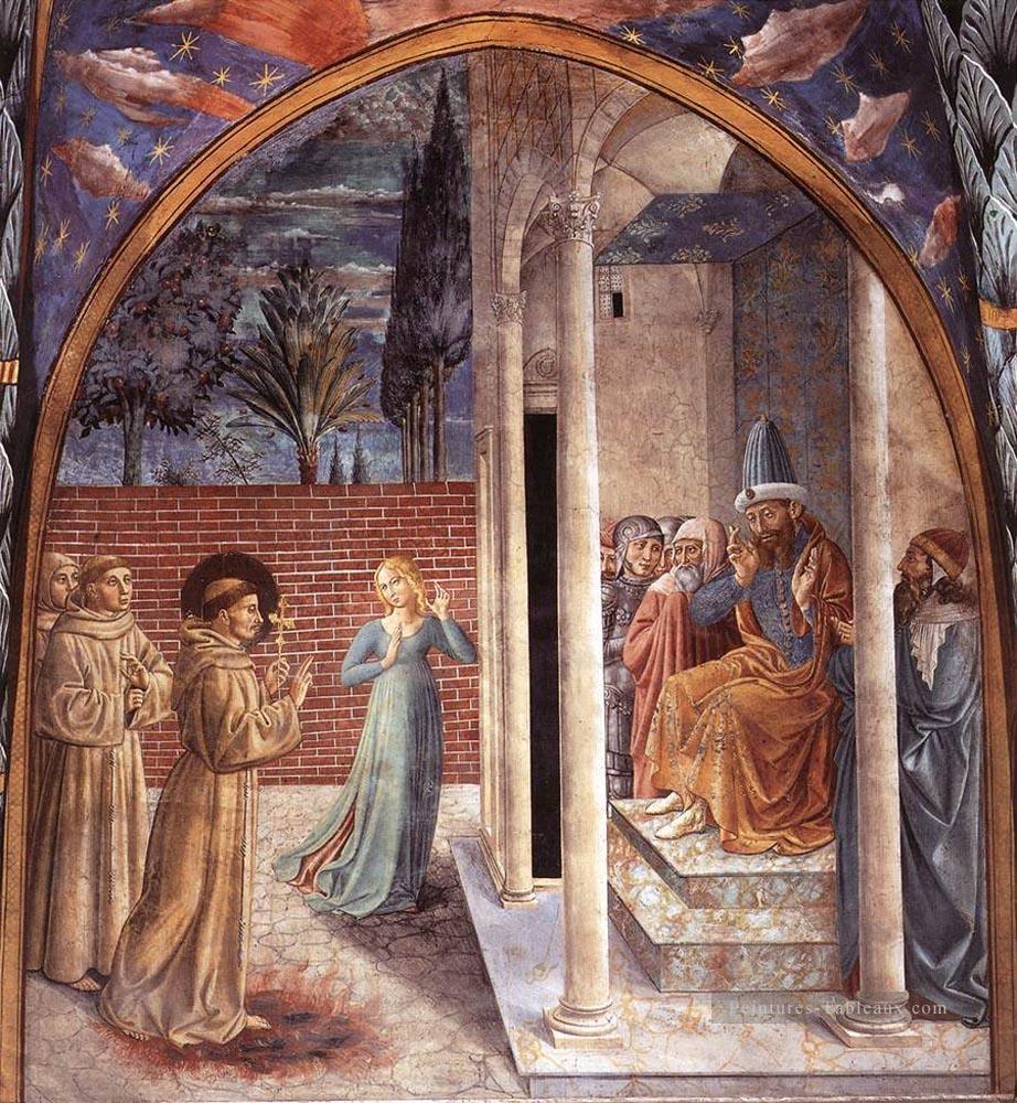 scènes de la vie de St Francis Scène 10north wall Benozzo Gozzoli Peintures à l'huile